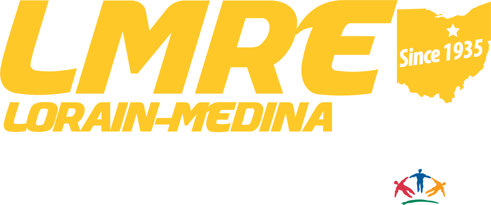 a yellow and white logo