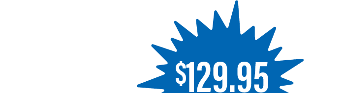 Fiber wire graphic with $129.95 Value bubble.