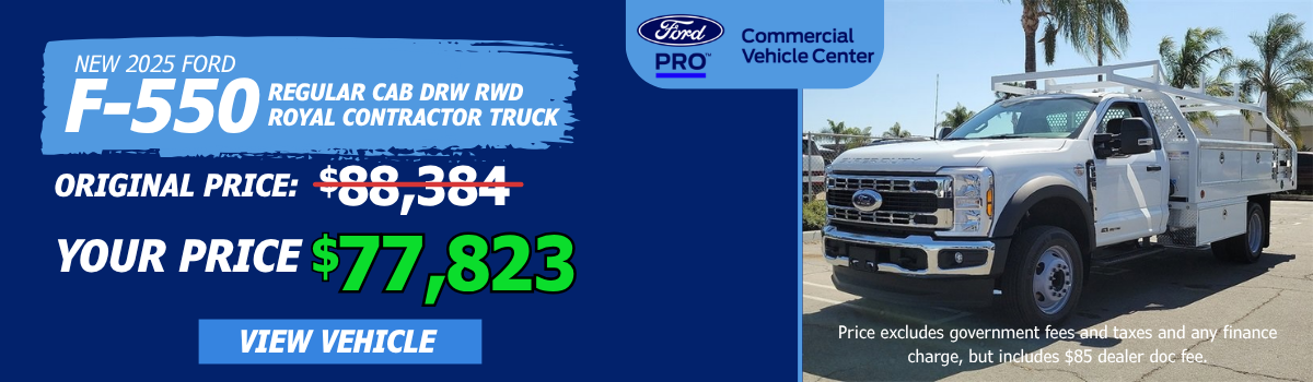 Commercial Vehicle Special Offer Banner