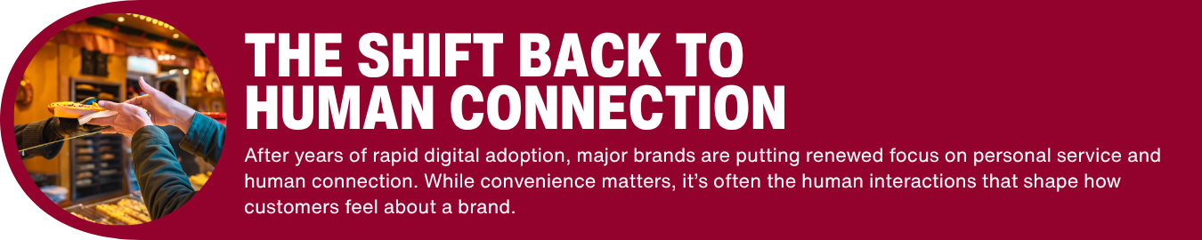 The shift back to human connection