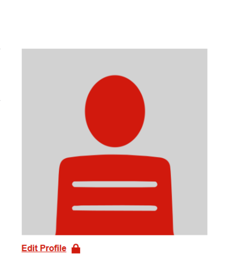 Red silhouette against a gray background with 