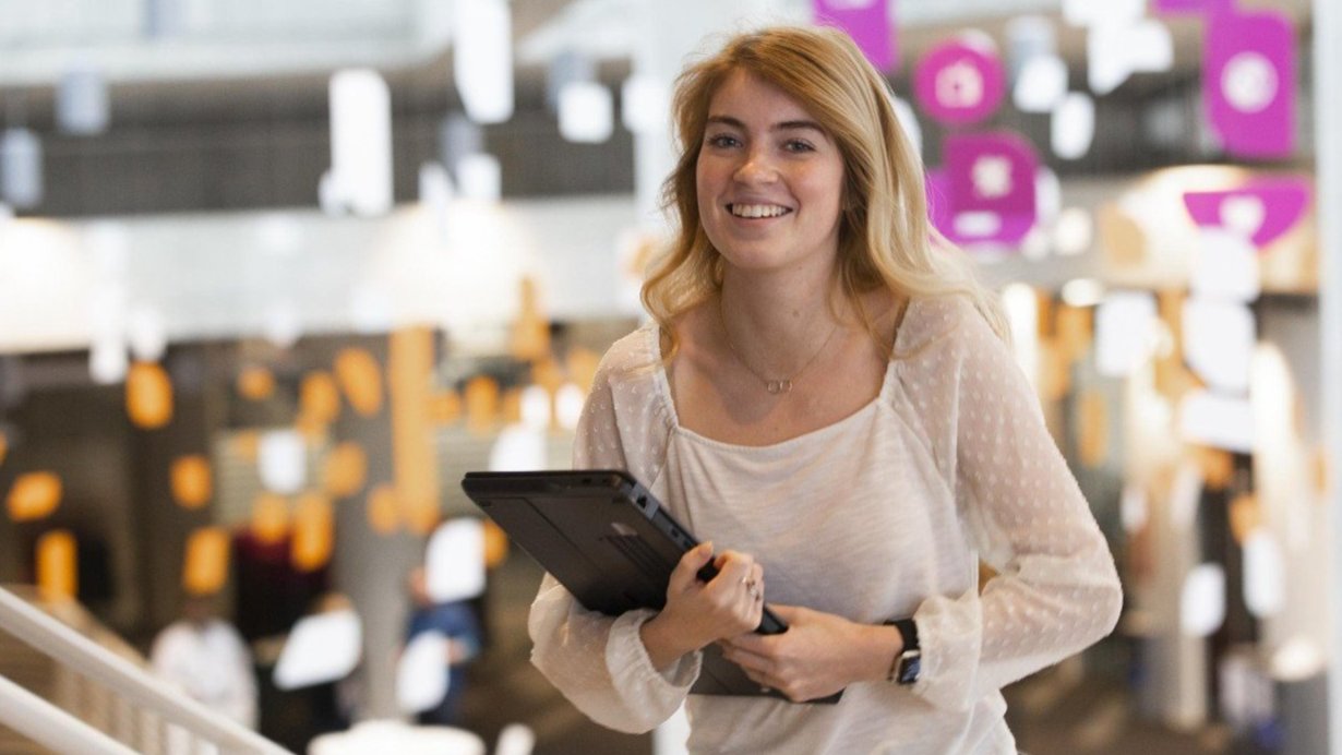 UC student participating in a professional co-op experience