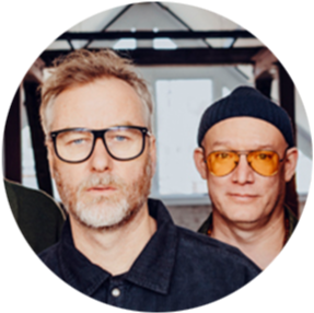 Headshot of DAAP Alums Matt Berninger and Scott Devendorf