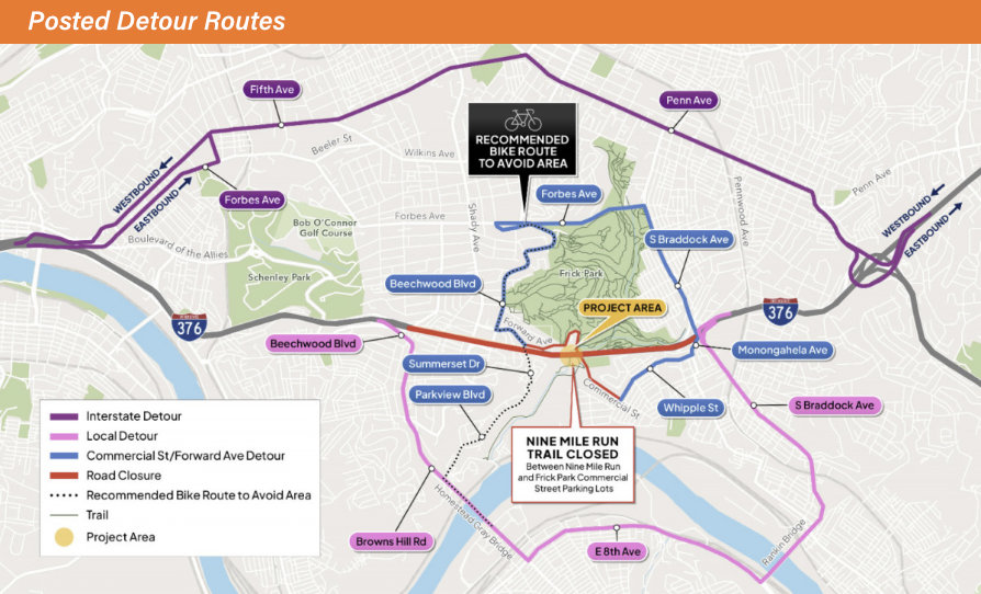 Local and Interstate Detour Routes