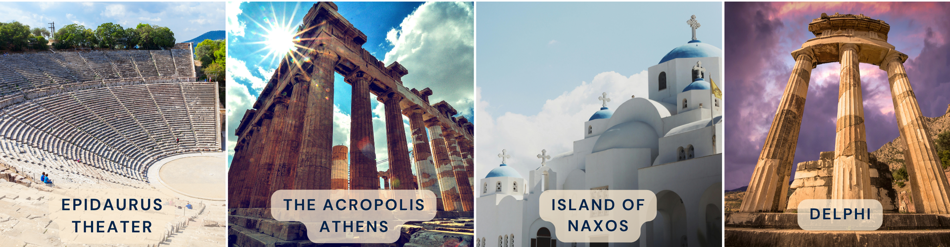 Featured destinations in Greece