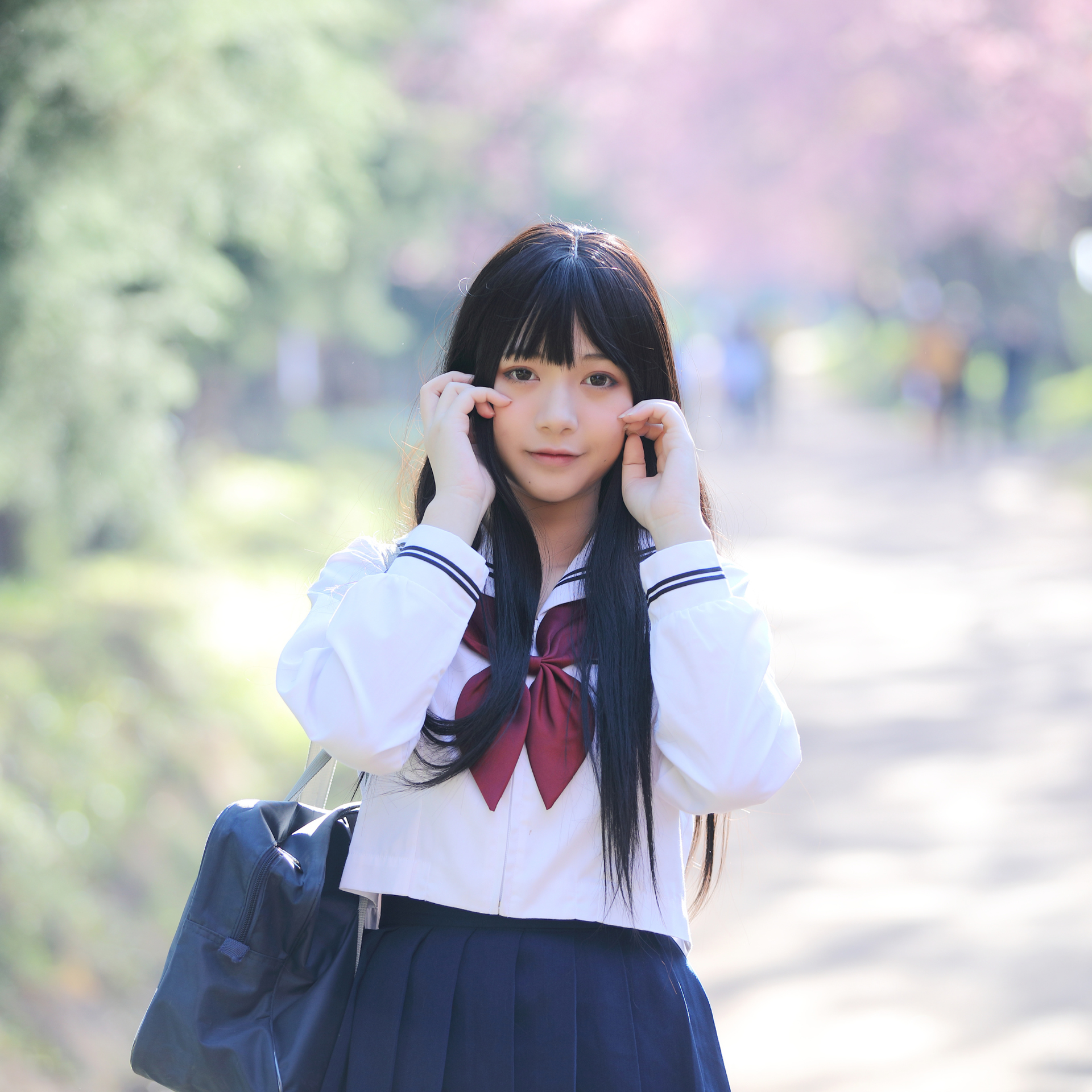 Japanese highschool girl Japanese school outfit
