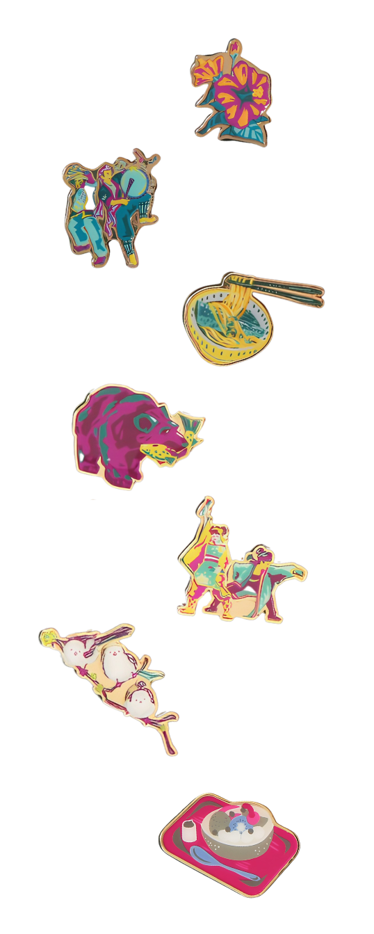 Starbucks Discovery Series Pins collection representing 6 regions Japan Starbucks Discovery Series Pins collection representing 6 regions Japan