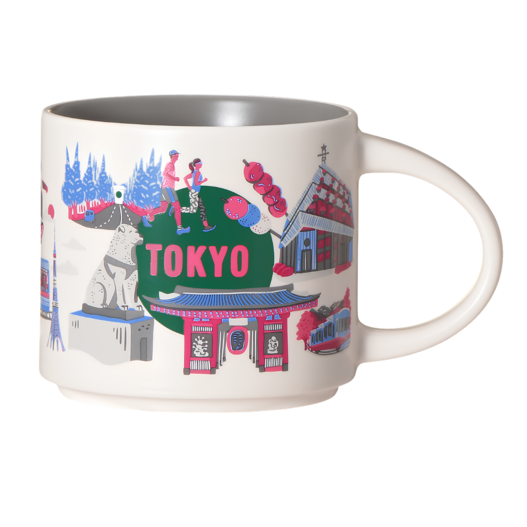 Starbucks Discovery Series TOKYO mug with Ginza, ginkgo trees and city illustrations Starbucks Discovery Series TOKYO mug with Ginza, ginkgo trees and city illustrations