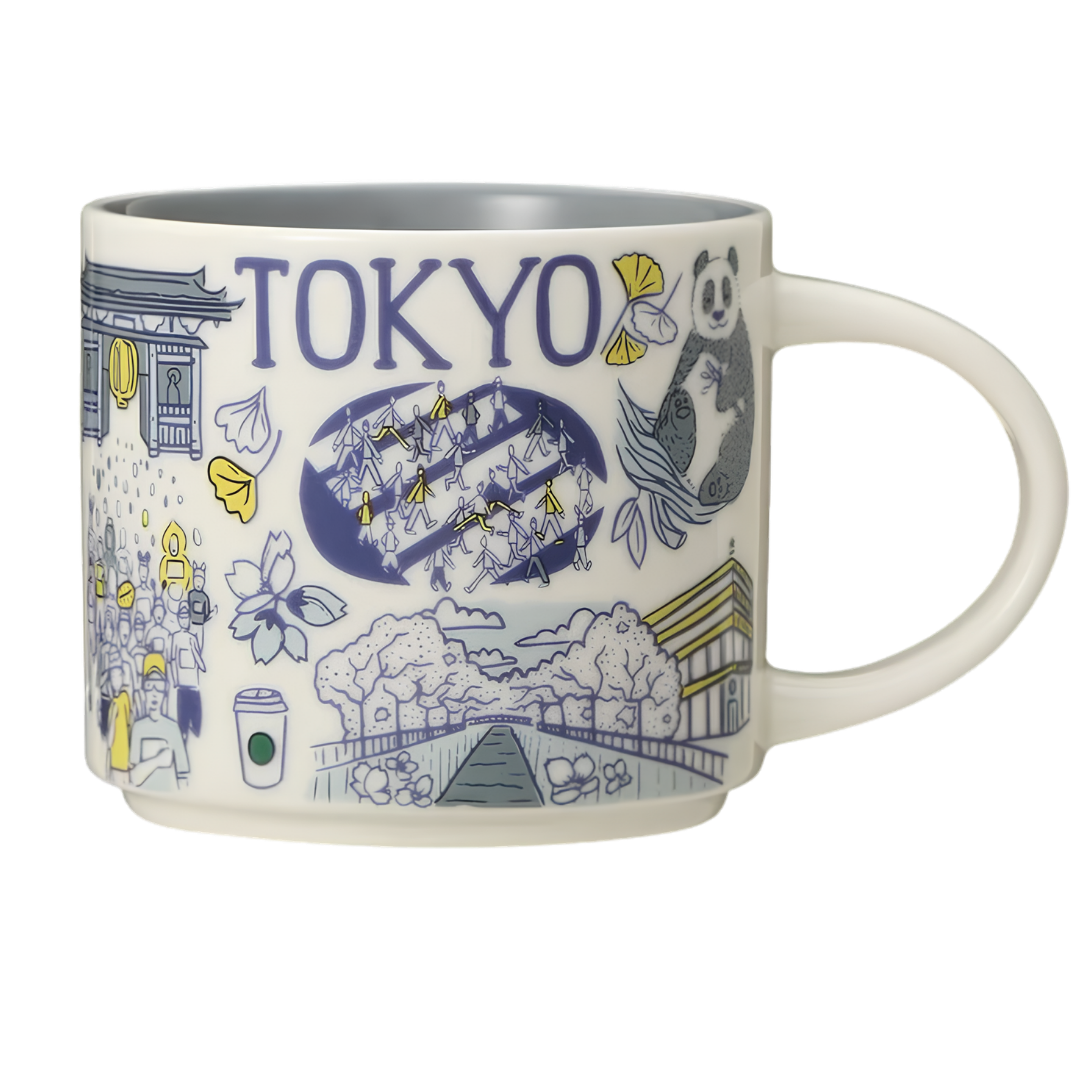 Starbucks Been There Series Tokyo mug with famous landmarks and city illustrations Starbucks Been There Series Tokyo mug with famous landmarks and city illustrations