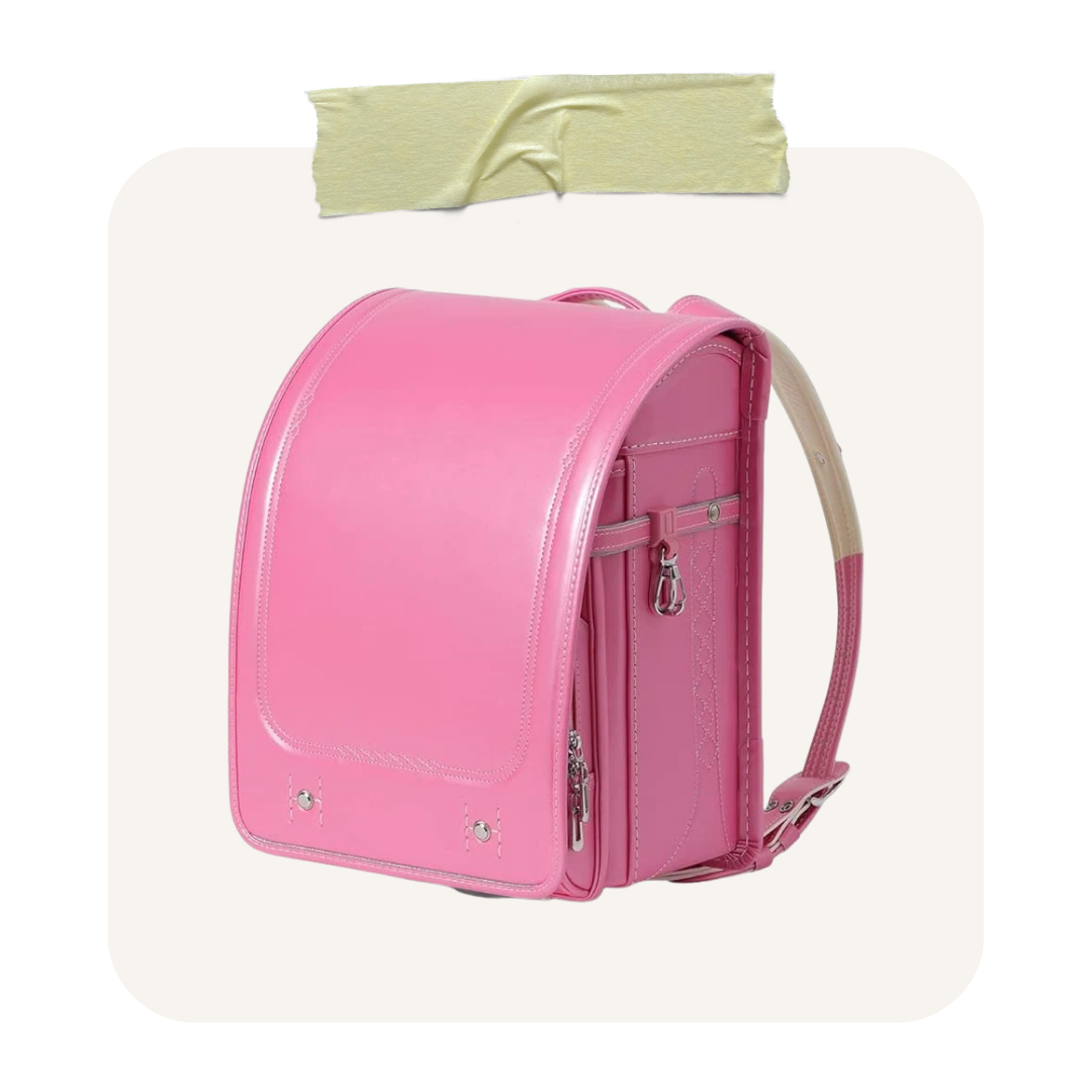 Pink Japanese randoseru school backpack